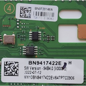 LED DRIVER PARA TV SAMSUNG / NUMERO DE PARTE BN9417422E / BN41-02998B-000 / BN9720146A / BN94-17422E / DISPLAY ST7461E03-3 VER.2.2 / 52455B / MODELO QN75QN800BFXZA CD02	